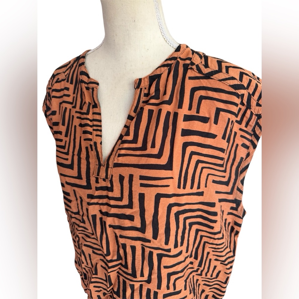 Nine West Patterned Drawstring Blouse - image 3